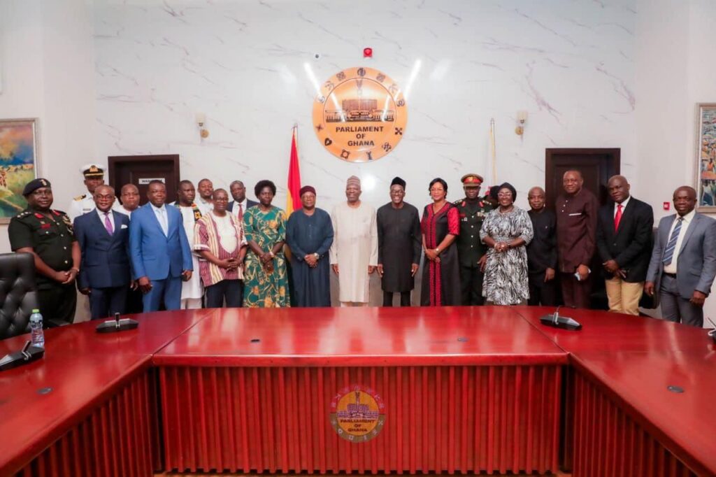 Heads of Boundary Commissions in West Africa Pay Courtesy Call on Speaker of Parliament