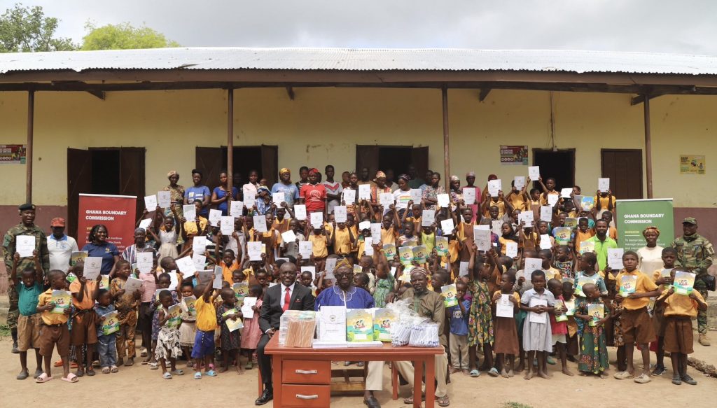 The Ghana Boundary Commission Donates Branded Stationery to Chache D/A Primary School