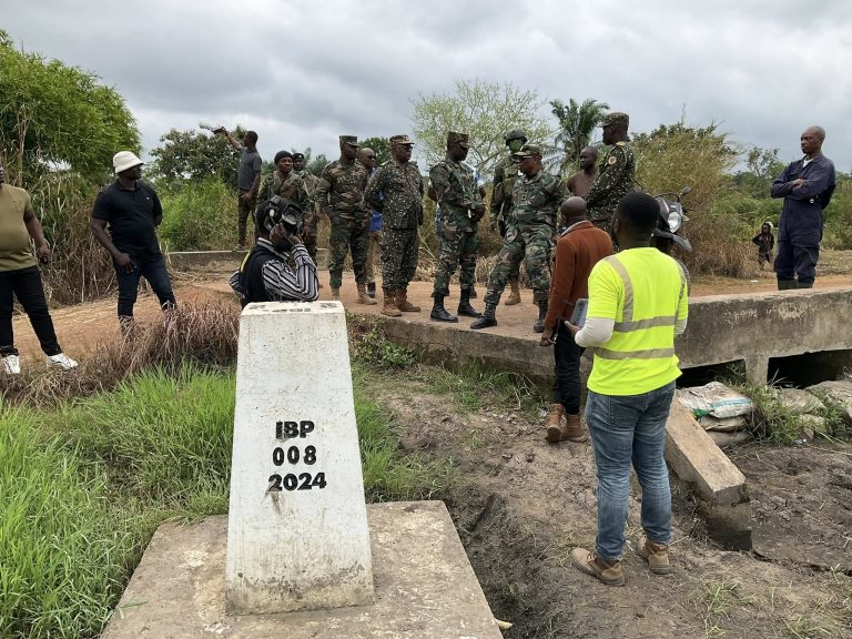 Ghana Boundary Commission Deepens Engagement In Volta Region To Strengthen International Boundary Governance - 25th July 2025 at the pillar during the volta engagement