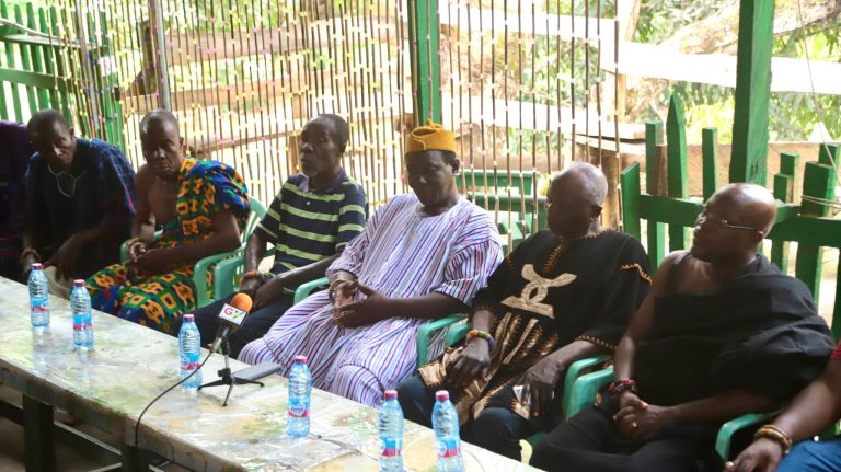 the Ghana Boundary Commission and the Land Boundary Commission of Togo organised a joint sensitisation programme at Leklebi-Kame (Ghana) and Kame Tonu (Togo) - 20th October 2023 audience at leklebi kame