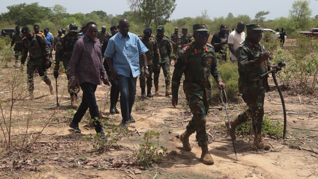 A working visit to Boundary sites in Sapelliga - 14th May 2024 gen kotia with ue minister and others at sapeillega 24