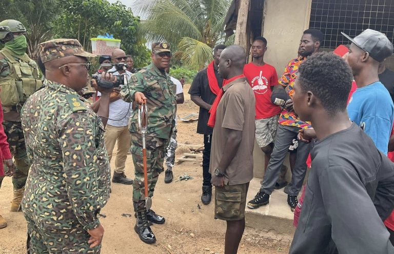 Ghana Boundary Commission Deepens Engagement In Volta Region To Strengthen International Boundary Governance - 25th July 2025 gen ntem interacting with locals