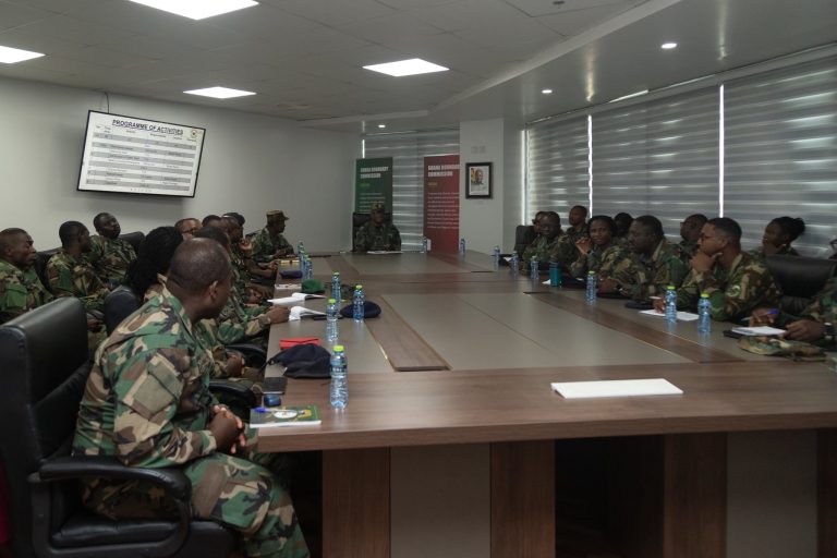 gen ntem with army combat school