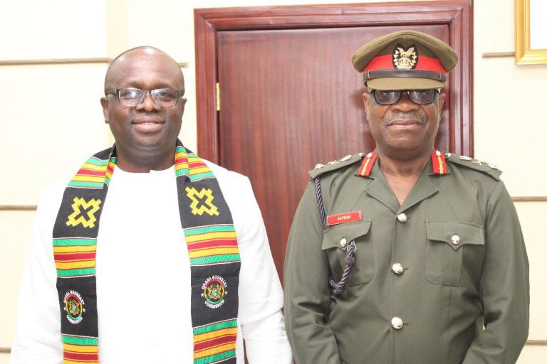 The Commissioner General of the Ghana Boundary Commission paid a courtesy call on the Minister for Defence - 2nd June 2025 gen ntem with def minister