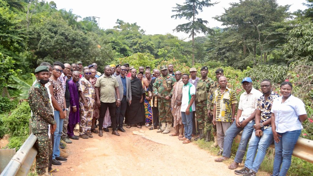 the Ghana Boundary Commission and the Land Boundary Commission of Togo organised a joint sensitisation programme at Leklebi-Kame (Ghana) and Kame Tonu (Togo) - 20th October 2023 group pic leklebi kame sensi