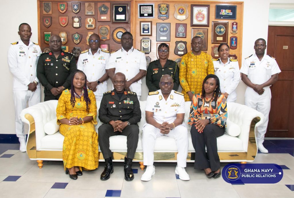 Commissioner General of Ghana Boundary Commission Pays Courtesy Call on Chief of Naval Staff - 4 June 2024 group pic with naval chief 24