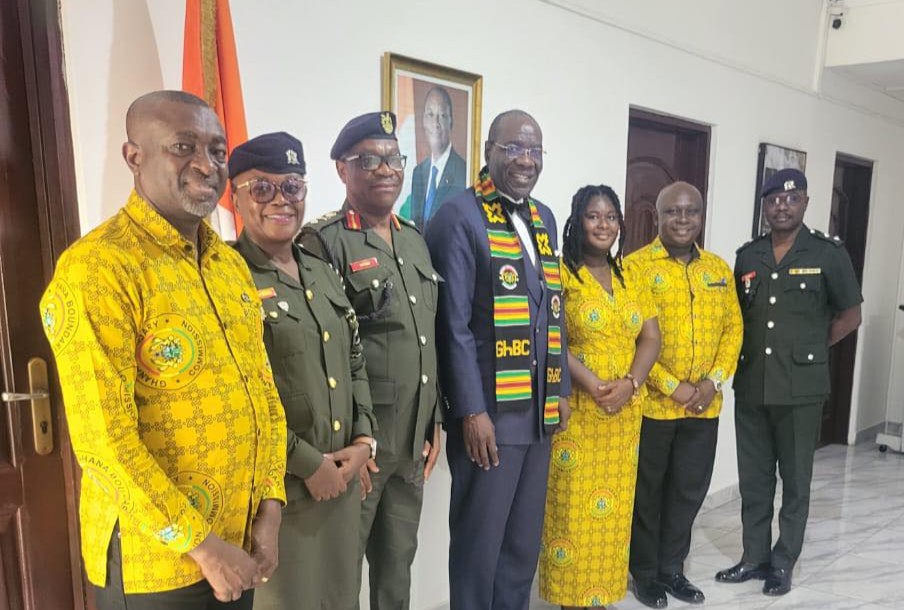 Home grp pic with ambassador of côte d’ivoire to ghana