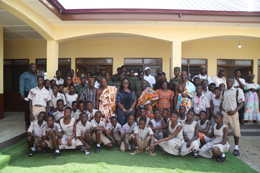 Ghana Boundary Commission Hands Over New Classroom Block To The Jomoro Municipality At New Town - 7th November 2025 jomoro classroom block grp pic