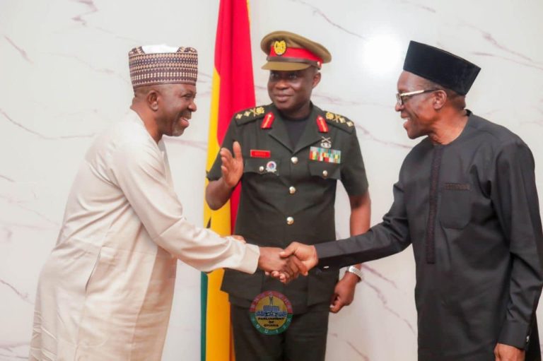 Heads Of Boundary Commissions In West Africa Pay Courtesy Call On Speaker Of Parliament – 11th July 2024 speaker with nigeria boundary commission 24