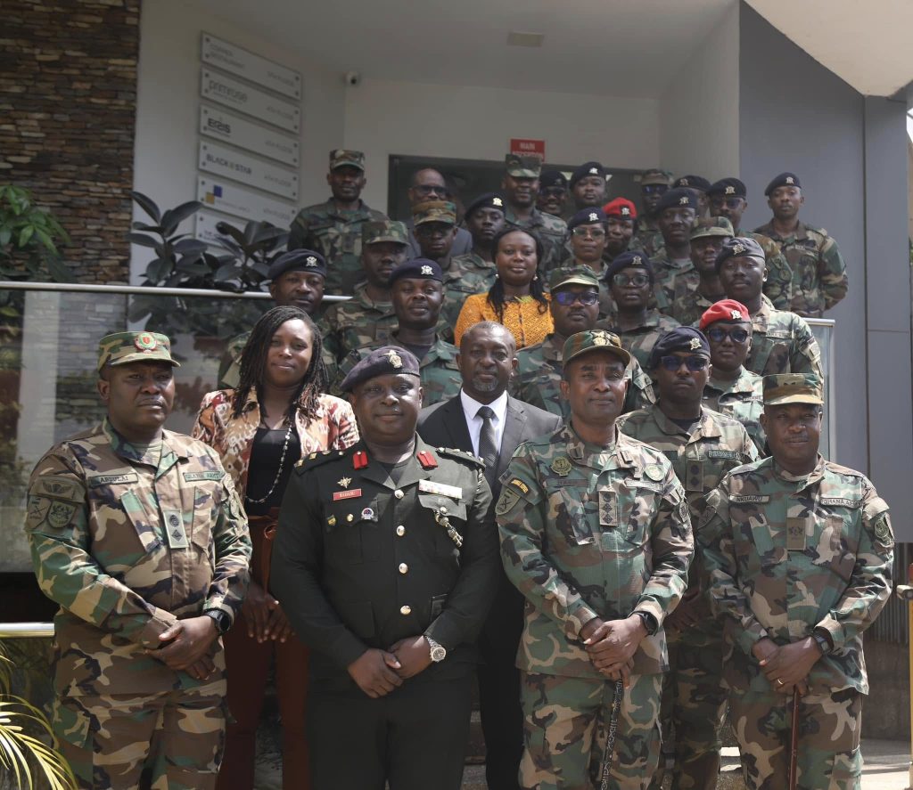 Army Combat Training School of the Ghana Armed Forces paid a study visit to the Ghana Boundary Commission - 11 December 2024 students from the battalion commanders course 4 grp