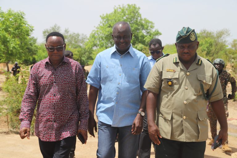 A working visit to Boundary sites in Sapelliga - 14th May 2024 ue minister with some dignitaries at sapeillega 24