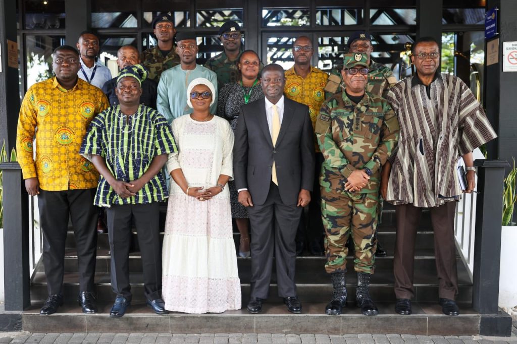 Three West African Boundary Commissions and a Directorate Unite To Harmonise Priorities For The Governance of The International Boundaries minister with gen ntem grp