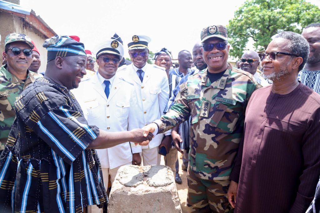 Ghana and Burkina Faso Conclude Week-Long Engagements With the Re-launch of the Common Land Boundary Reaffirmation gh bf common land boundary reaffirmation 26 cg and minister at pillar